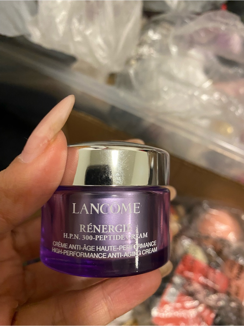 Lancome Rénergie High-Performance Anti-Aging Cream — Purple & Silver